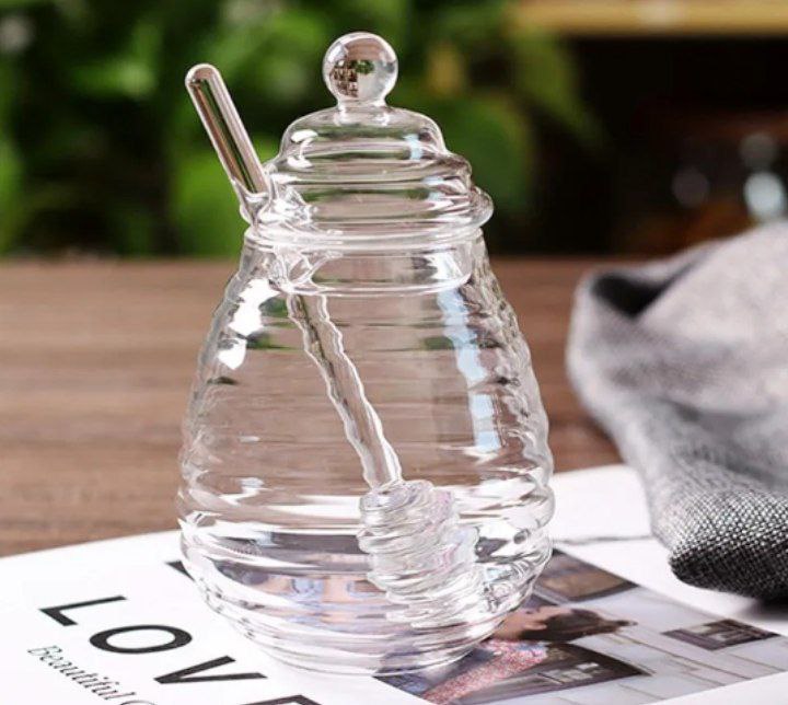 Glass Honey Jar